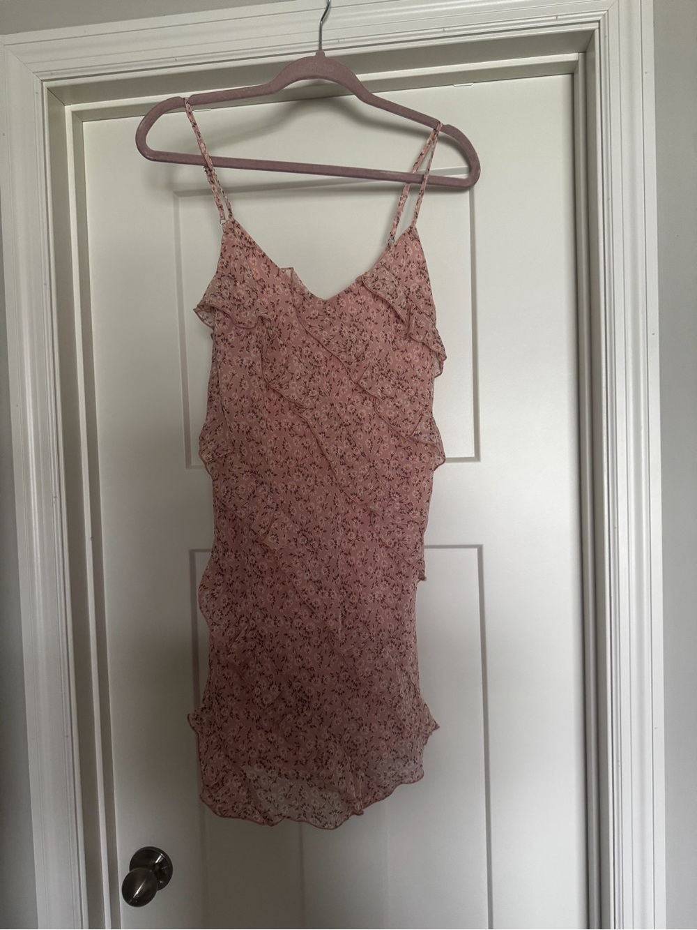 Altar'd State Soft Peach Floral Dress size small
